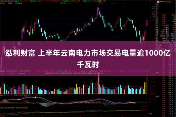 泓利财富 上半年云南电力市场交易电量逾1000亿千瓦时