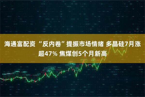 海通富配资 “反内卷”提振市场情绪 多晶硅7月涨超47% 焦煤创5个月新高