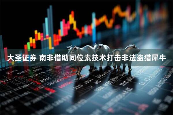 大圣证券 南非借助同位素技术打击非法盗猎犀牛