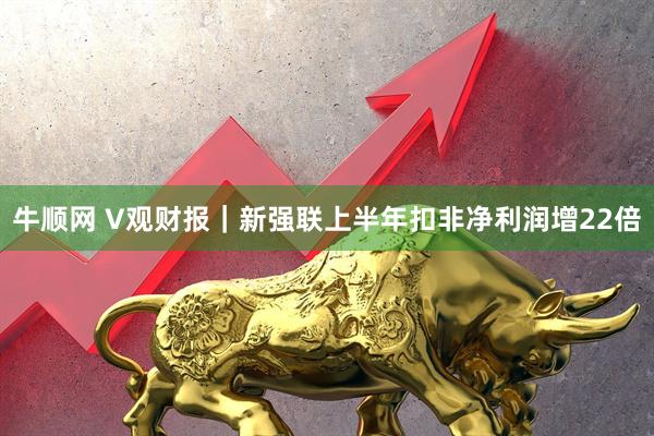 牛顺网 V观财报｜新强联上半年扣非净利润增22倍